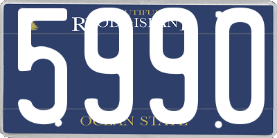 RI license plate 5990