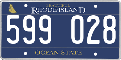 RI license plate 599028