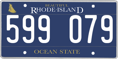 RI license plate 599079