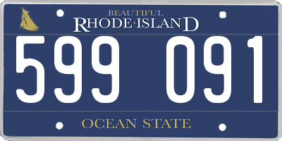 RI license plate 599091