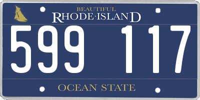 RI license plate 599117