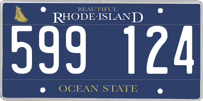 RI license plate 599124