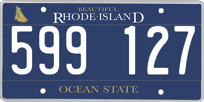 RI license plate 599127