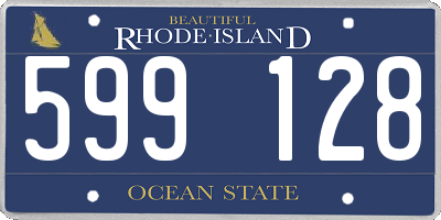 RI license plate 599128