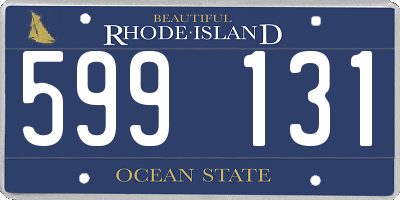 RI license plate 599131