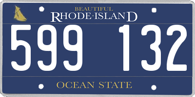 RI license plate 599132