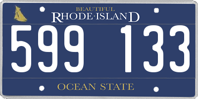 RI license plate 599133