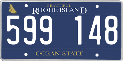 RI license plate 599148