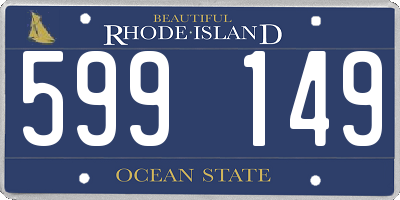 RI license plate 599149