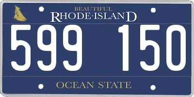 RI license plate 599150