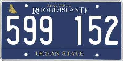 RI license plate 599152