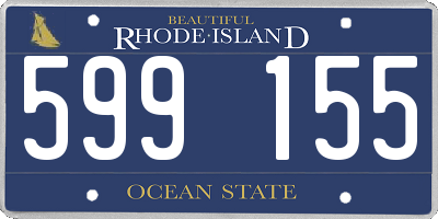 RI license plate 599155