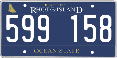 RI license plate 599158