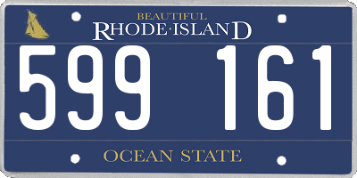 RI license plate 599161