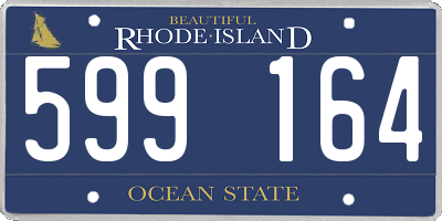 RI license plate 599164