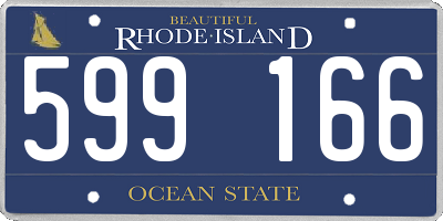 RI license plate 599166