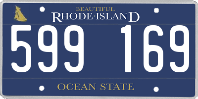 RI license plate 599169