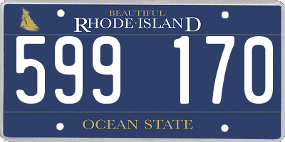 RI license plate 599170