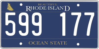 RI license plate 599177