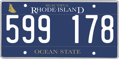 RI license plate 599178
