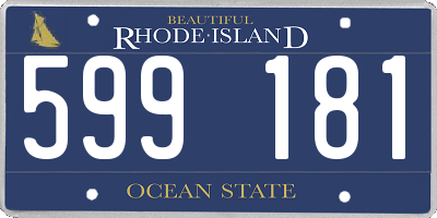 RI license plate 599181