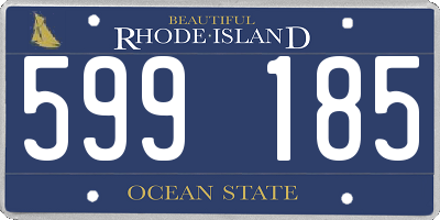 RI license plate 599185