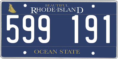 RI license plate 599191