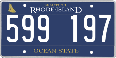 RI license plate 599197