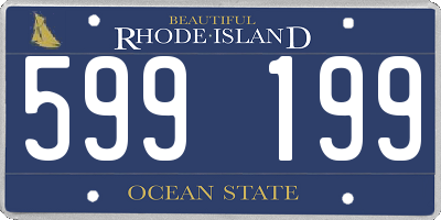 RI license plate 599199