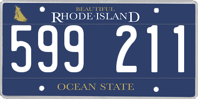 RI license plate 599211