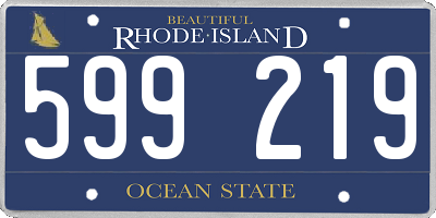 RI license plate 599219