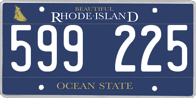 RI license plate 599225
