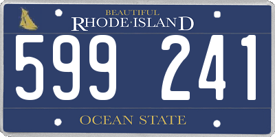 RI license plate 599241