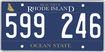 RI license plate 599246