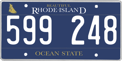 RI license plate 599248