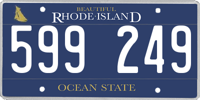 RI license plate 599249