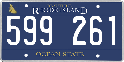 RI license plate 599261