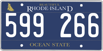 RI license plate 599266