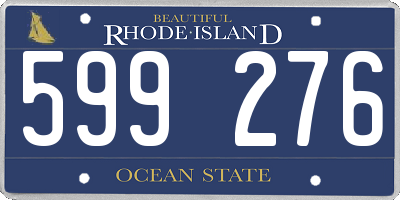 RI license plate 599276