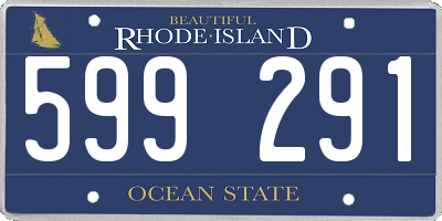 RI license plate 599291