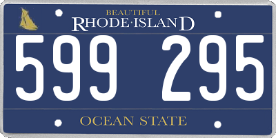 RI license plate 599295