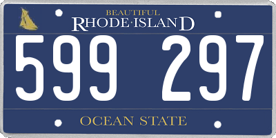 RI license plate 599297