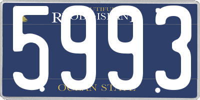 RI license plate 5993