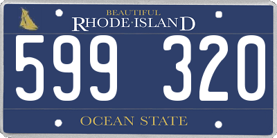 RI license plate 599320