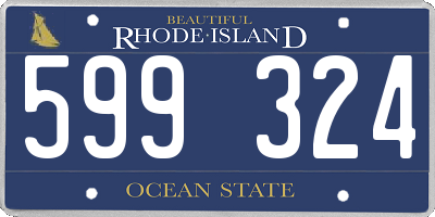 RI license plate 599324