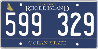 RI license plate 599329