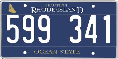 RI license plate 599341