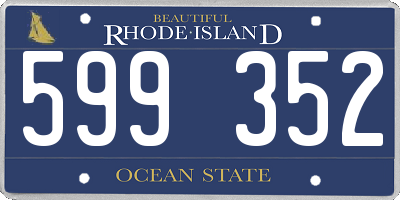 RI license plate 599352