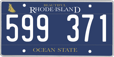 RI license plate 599371
