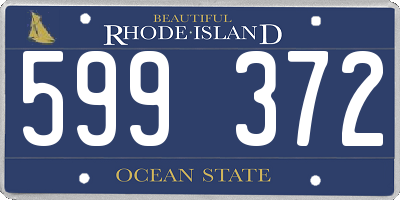 RI license plate 599372